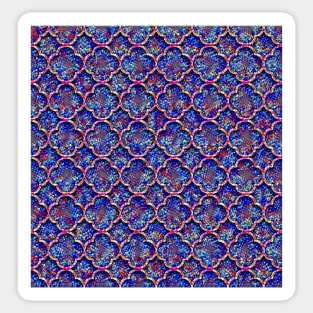 Blue Moroccan Bubble Pattern Sticker